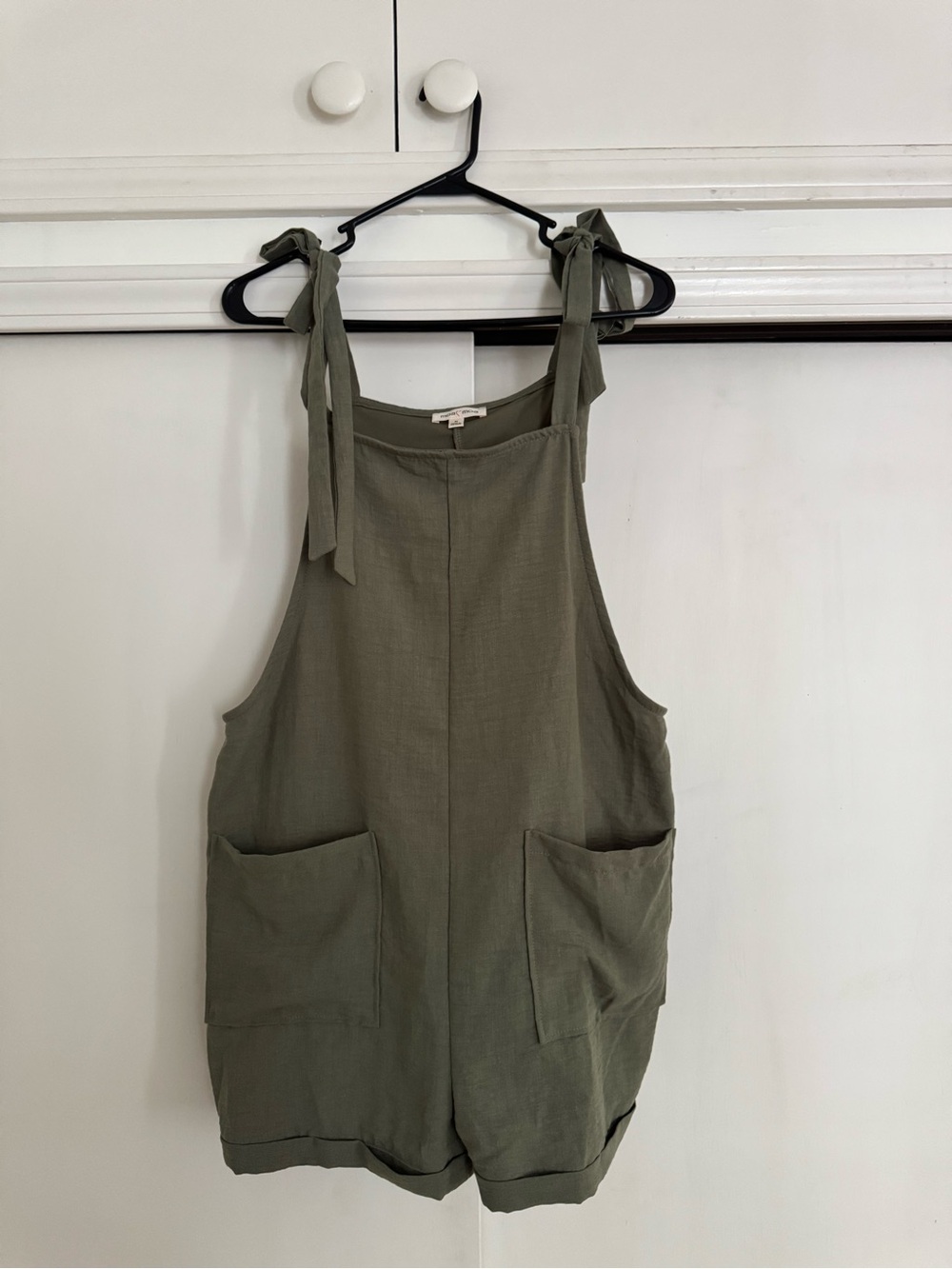 Moa Moa Olive Tie-Strap Romper